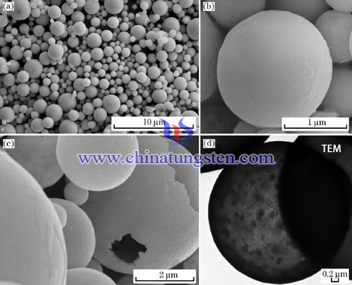 中空偏鎢酸銨球顯微圖片