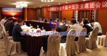 中國鎢業協會召開六屆十五次主席團會議