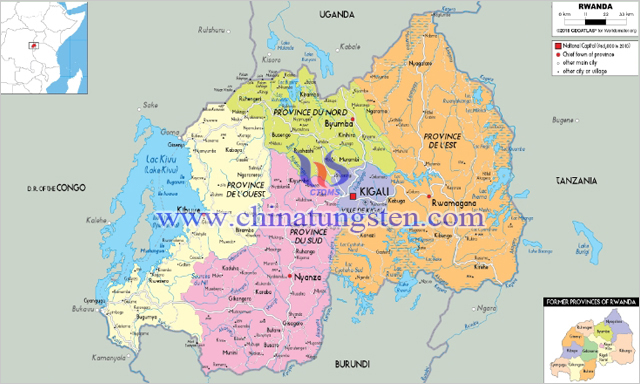 盧旺達地圖