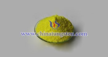 crystalline yellow tungsten oxide picture