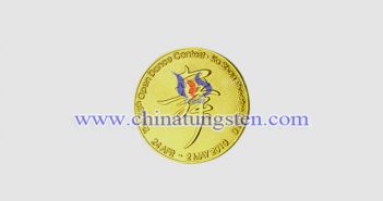 gold plated tungsten alloy coin picture