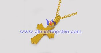 gold plated tungsten alloy cross pendant picture
