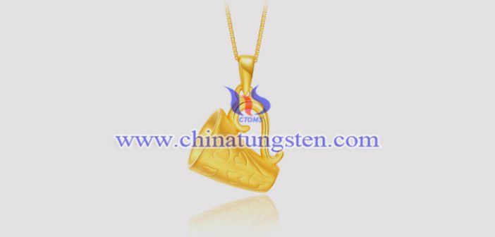 gold plated tungsten alloy cup pendant picture