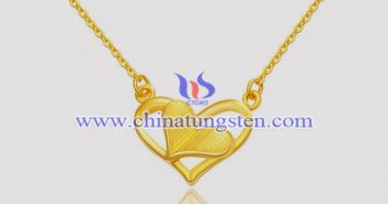 gold plated tungsten alloy heart pendant picturegold plated tungsten alloy heart pendant picture