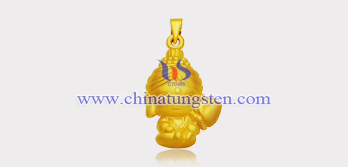 gold plated tungsten alloy lord buddha pendant picture