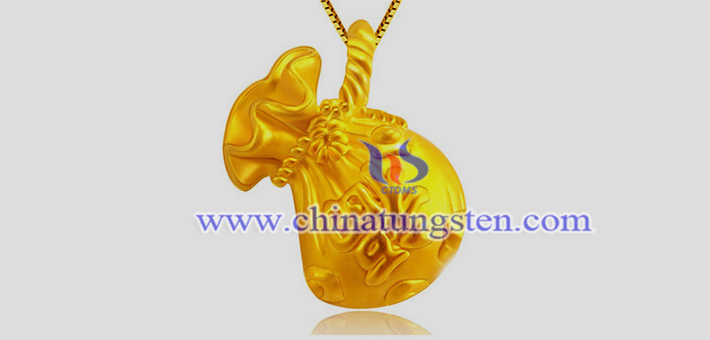 gold plated tungsten alloy lucky bag pendant picture