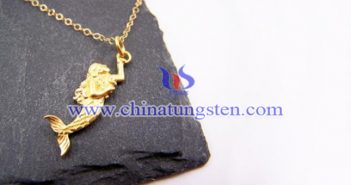 gold plated tungsten alloy mermaid pendant picture