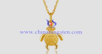 gold plated tungsten alloy tortoise pendant picture