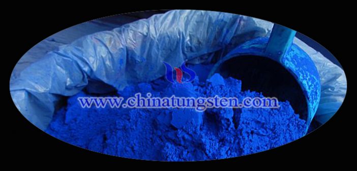 transparent thermal insulation material blue tungsten oxide powder image