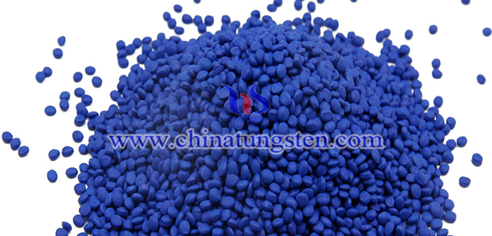 nanometer blue tungsten oxide applied for thermal insulation masterbatch picture