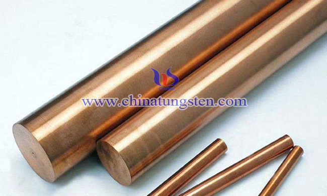 W55 tungsten copper rod picture
