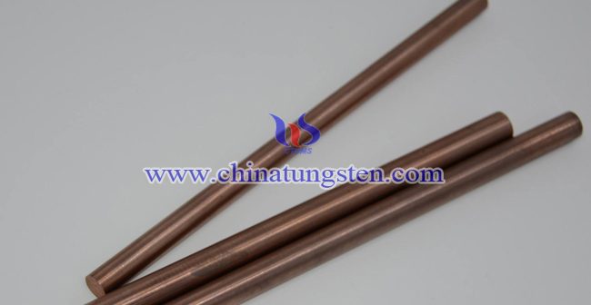 W90 tungsten copper rod picture