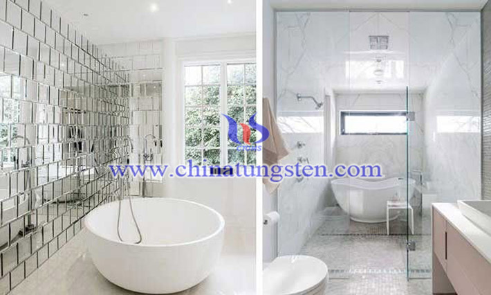 cesium tungsten bronze applied for bathroom heat insulating glass coating picture