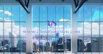 cesium tungsten bronze applied for office building thermal insulating glass coating picture