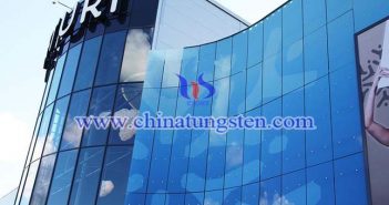 cesium tungsten bronze applied for shopping mall with glass curtain wall picture
