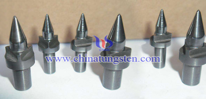 flat type tungsten carbide flowdrill with three cutting edges image