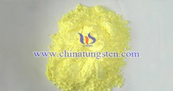 preparation of ultrafine yellow tungsten oxide powder by solid phase method image