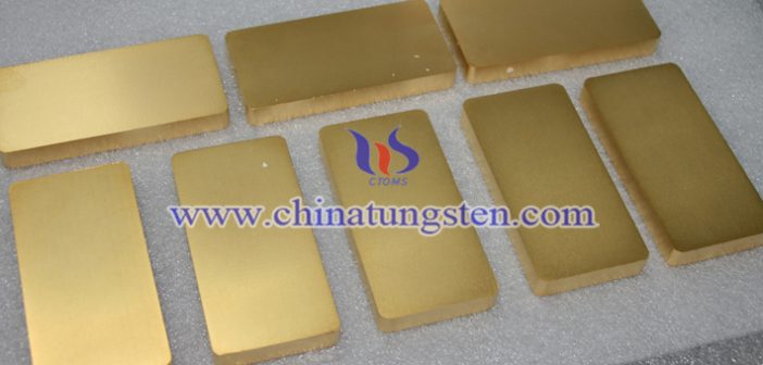tungsten gold plated bar picture