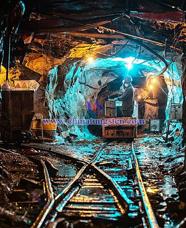 Mine Roadway for Underground Tungsten Mining
