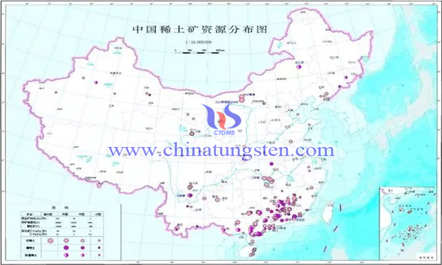 中国稀土资源分布图片