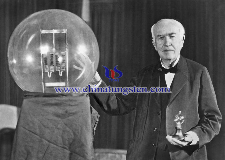 爱迪生发明了钨丝灯图片