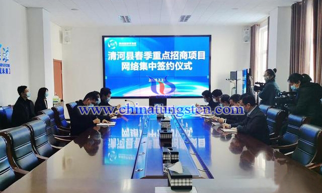 清河县举行春季重点招商项目网络集中签约仪式