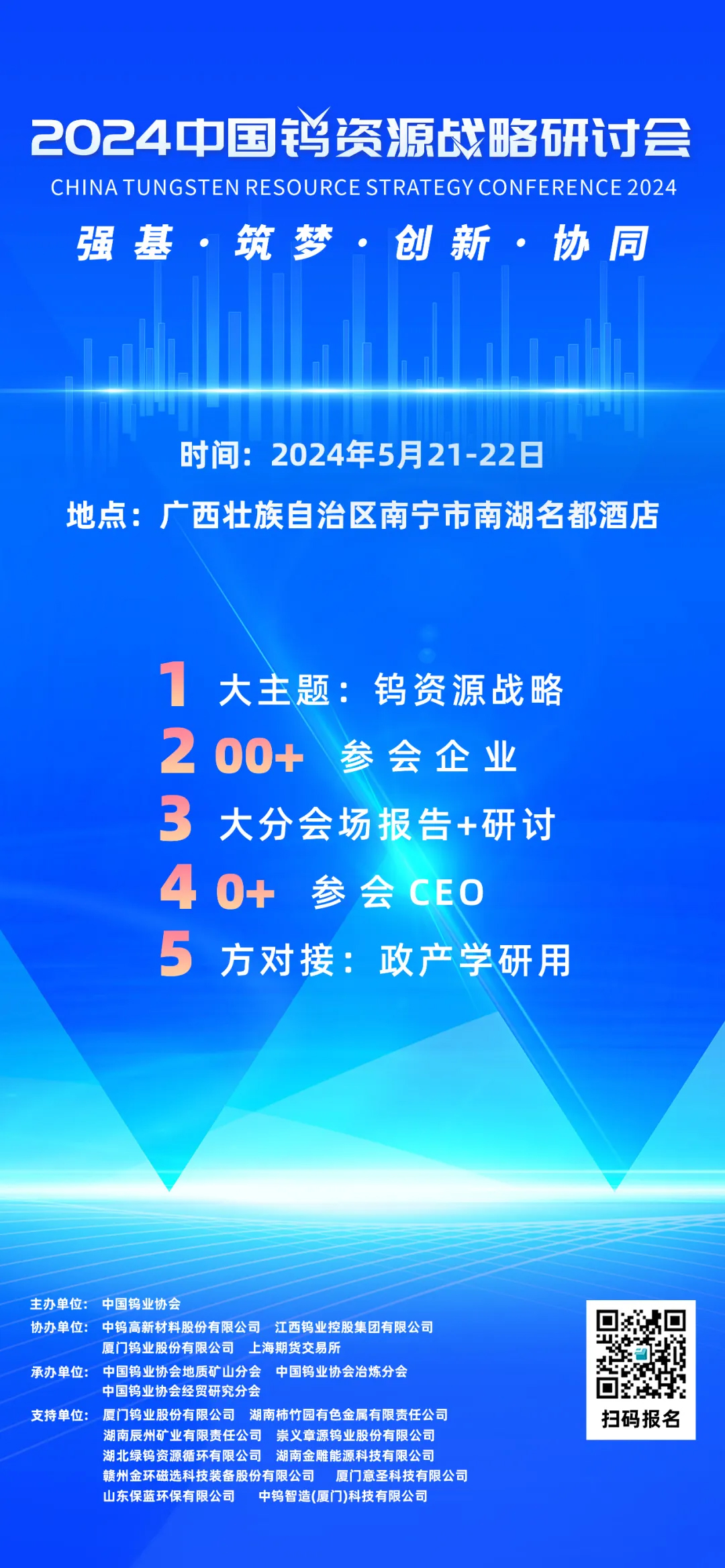 中国钨资源战略研讨会将于2024年5月21-22日在南宁举办