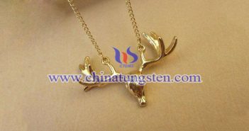 gold plated tungsten alloy buck pendant picture