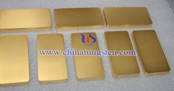 tungsten alloy gold bar photo