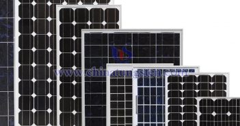 Various specifications of solar panels made from polycrystalline silicon and monocrystalline silicon wafers