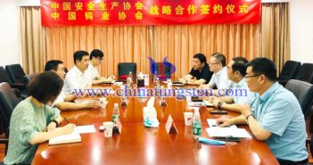 中国钨业协会与中国安全生产协会签订战略合作协议图片